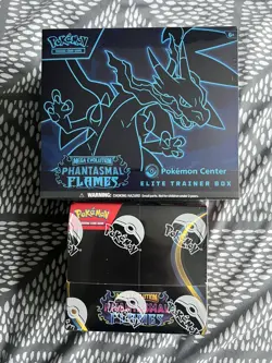 Pokemon TCG Phantasmal Flames Booster Box + PC ETB - Brand New And Sealed ✅ - Image 1