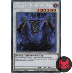Yugioh Revived King Ha Des BLCR-EN082 Secret Rare 1st Edition NM - Image 1
