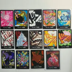 ONE PIECE DON!! CARD LOT! 14 CARDS - 3 HOLOGRAPHIC! FREE SHIPPING - Image 1