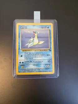 Pokemon Lapras Holo Rare Trading Card Fossil 10/62 - Image 1