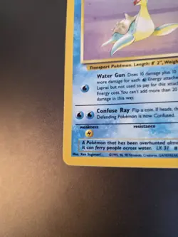 Pokemon Lapras Holo Rare Trading Card Fossil 10/62 - Image 4