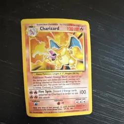 Pokemon Charizard 004/102 Base Set Holo Rare 1999 Wizards HP120 Stage 2 Card - Image 1