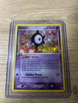 Unown K - K/28 - Pokemon TCG Ex Unseen Forces Holo Rare Card Swirl - Image 1