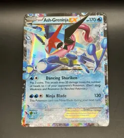 Ash-Greninja EX XY133 XY Black Star Promo Pokemon Card - Image 1