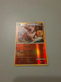 Pokemon TCG Flareon 44/95 Call of Legends 2011 Reverse Holo Card MP - Image 1