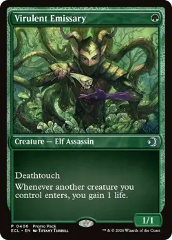 Virulent Emissary - Foil - Dark Frame Promo Light Play, English Magic the Gather - Image 1
