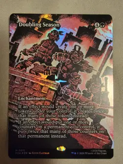 BRAND NEW MtG: Doubling Season (Borderless) TMNT Source Material Foil - Image 1