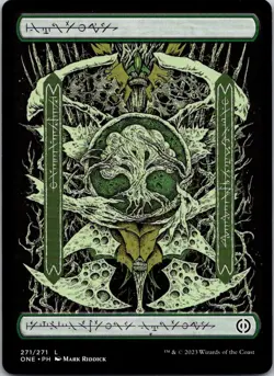 Magic the Gathering HP Forest #271 Full Art Phyrexian Phyrexia: All Will Be One - Image 1