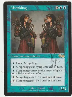 Urza's Saga MTG Morphling signed by RK Post - Image 1