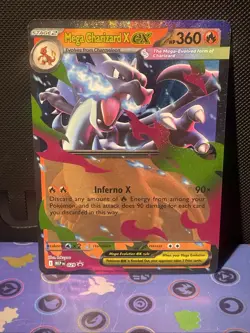 Mega Charizard X EX 029 Holo Pokemon TCG Tin Promo NM/Mint - Image 1