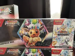 Pokemon Prismatic Evolutions Booster Surprise Box Sealed Eevee - Image 1