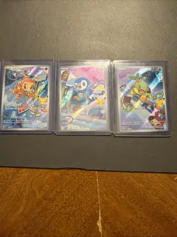 Chimchar, Piplup, Turtwig Pokemon 30th Anniversary First Partner Set of 3 Promo - Image 1