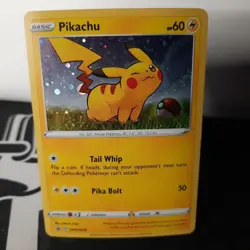 Pokemon Pikachu #SWSH039 English Black Star Promo Cosmos Holo - Image 1