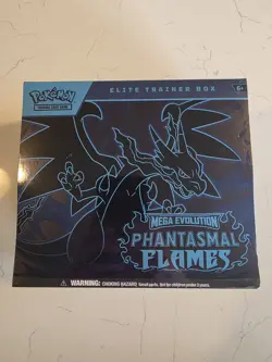 Pokemon Mega Evolution—Phantasmal Flames Elite Trainer Box Charizard & Gengar - Image 1