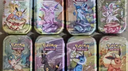 Pokemon Prismatic Evolutions Mini Tins Lot of 8 Complete Art Set Sealed +++++++ - Image 2