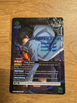 Union Arena Sung Jinwoo (049) (SR*) - UE17BT: Solo Leveling (UE17BT) - Image 1