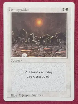 Magic The Gathering REVISED EDITION ARMAGEDDON white card MTG - Image 1