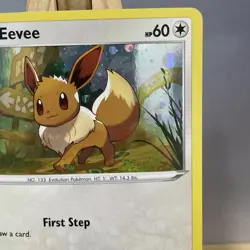 Eevee - Cosmos Holo - SWSH095 Battle Styles Black Star Promo Pokemon Card LP - Image 3
