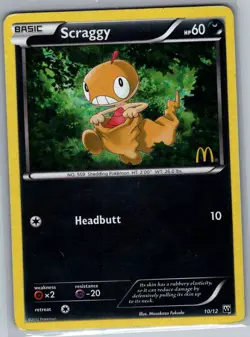 Scraggy - 10/12 Holo McDonald's Promos 2012 - Pokemon Card - LP - Image 1