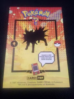 Pokemon 2024 Card Tops Pokedex Database Set Jolteon 135 Peru US Seller - Image 2
