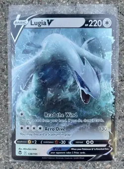 Lugia V 138/195 Silver Tempest Sword & Shield Pokemon TCG NM Card - Image 1