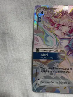 Overnumbered Ahri Inquisitive - Riftbound Spiritforged 227/221 Showcase Card - Image 4