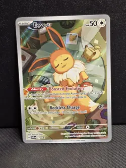 Eevee SVP EN 173 Black Star Promo Full Art Holo Pokemon TCG Card NM - Image 1