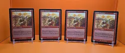 🔴🔴🔴 (4) 1999 MAGIC THE GATHERING URZA'S DESTINY GOBLIN GARDNER #84 PLAYED - Image 1