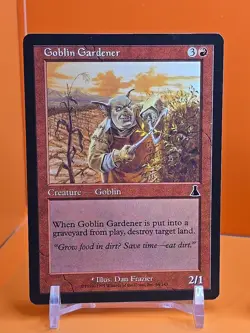 🔴🔴🔴 (4) 1999 MAGIC THE GATHERING URZA'S DESTINY GOBLIN GARDNER #84 PLAYED - Image 2