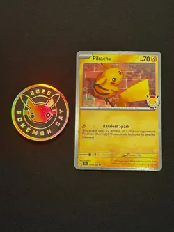 Pikachu (Pokemon Day 2026) 051/162 Cosmos Holo & Coin - Image 1
