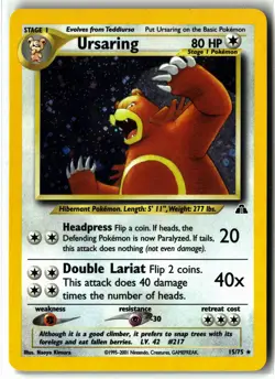 Ursaring ⭐ 15/75 Holo Rare Neo Discovery 2001 Pokemon NM/LP - Image 1