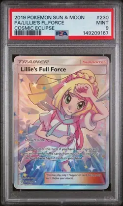 Fa/Lillie'S Fl.Force #230 - 2019 Pokemon Sun & Moon Cosmic Eclipse - PSA 9 - Image 1