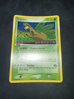 Pokemon EX Deoxys Reverse Holo Tropius 27/107 Near Mint NM Slight Curve - Image 2
