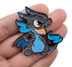 Pokemon Mega Charizard X Pin Kawaii Chibi Style NEW Reproduction - Image 3