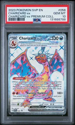 2023 POKEMON SVP EN-SV BLACK STAR PROMO #056 CHARIZARD EX PSA 10 - Image 1