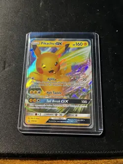 Pokemon Pikachu GX SM232 Sun & Moon Promo Holo HP160 GX Basic English - Image 1
