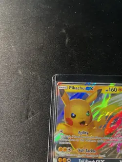 Pokemon Pikachu GX SM232 Sun & Moon Promo Holo HP160 GX Basic English - Image 3