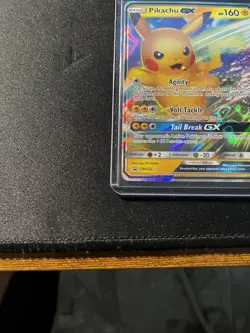 Pokemon Pikachu GX SM232 Sun & Moon Promo Holo HP160 GX Basic English - Image 4
