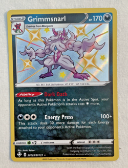1x Grimmsnarl SV085/SV122 Shining Fates: Shiny Vault Holo Pokemon Card NM - Image 1