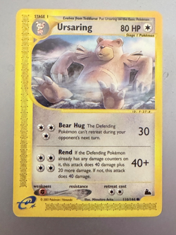 2003 Pokemon Skyridge Ursaring 110/144 Excellent and Likely Mint Card - Image 1