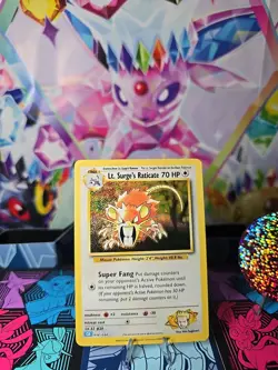 Lt. Surge's Raticate 016/034 Trading Card Game Classic Holo - Image 1