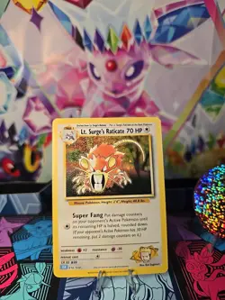 Lt. Surge's Raticate 016/034 Trading Card Game Classic Holo - Image 2