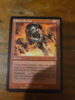 Seize the Day Odyssey MTG Magic The Gathering Card Vintage Red Rare Iconic EDH - Image 1