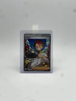 Pokemon Trainer Crispin TCG Full Art Holo Ultra Rare Card 164/142 NM Condition - Image 1