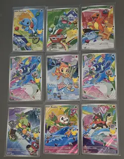 Pokemon 2026 First Partner Illustration Collection Series 1 Promos 9 Card Set - Image 1