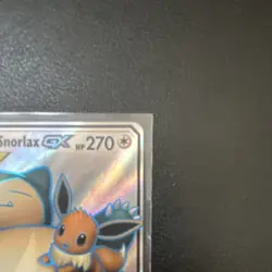 Eevee & Snorlax GX (Full Art) Ultra Rare 171/181 Sm-Team Up Holo Pokemon Card - Image 3