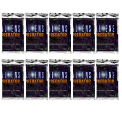 10 pack Aliens vs Predator CCG Booster Packs (15 Cards Each) SEALED Vintage 1997 - Image 1