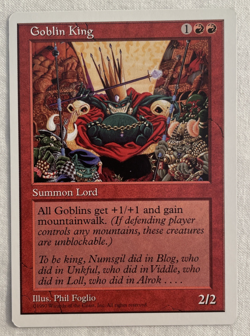 1x Goblin King Core Set 5th Edition MTG Magic the Gathering NM - Image 1