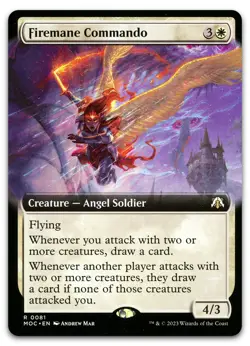 Firemane Commando (Extended Art) #81 (NM) March of the Machine MOC Magic MTG - Image 1