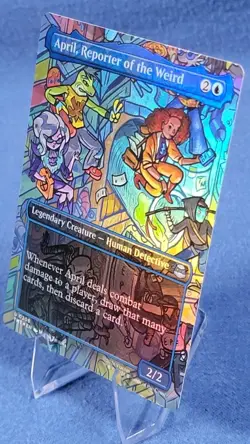 April, Reporter of the Weird Borderless Foil 0206 Teenage Mutant Ninja Turtles - Image 1